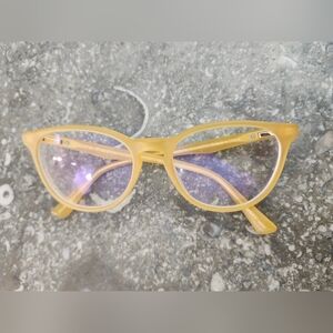 Kits Yellow Cat-Eye Women's Reading Glasses